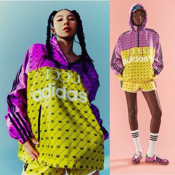 Gucci Tops - NWOT Gucci x Adidas Trefoil Bomber Jacket